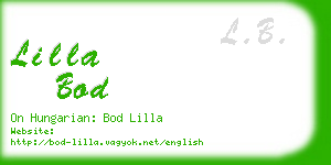 lilla bod business card